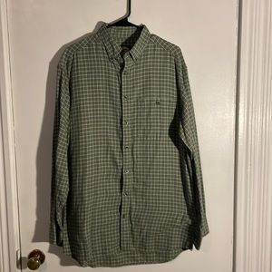 Cabela’s Outdoor Wear - green robust cotton shirt - M